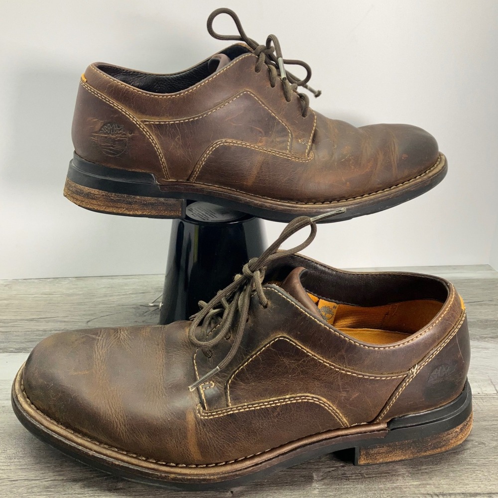 Timberland Mens  Leather Waterproof Oxford Shoes Smart Comfort 86553 Size 9.5